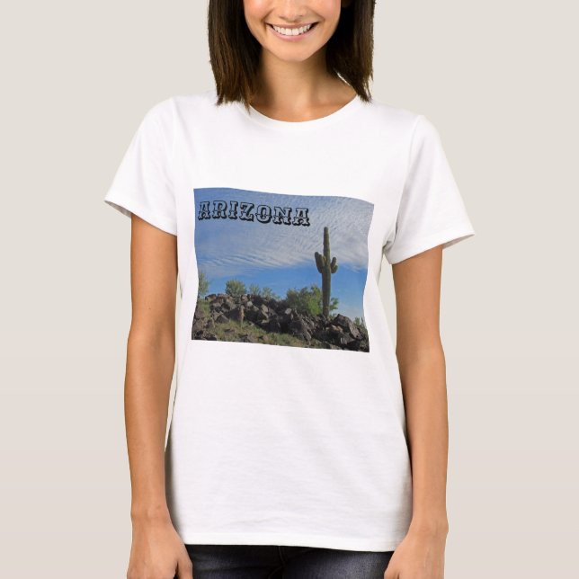 Camiseta Paisaje del desierto de Arizona Saguaro Cactus Fot (Anverso)