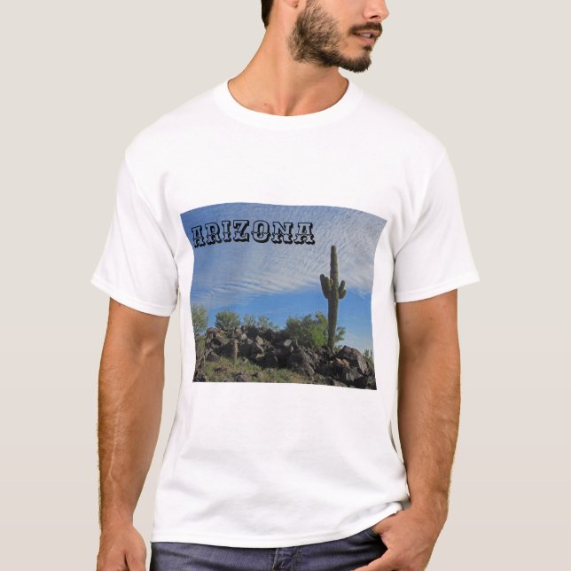 Camiseta Paisaje del desierto de Arizona Saguaro Cactus Fot (Anverso)