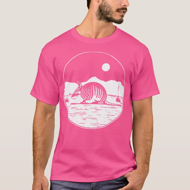 Camiseta Paisaje del desierto de Armadillo Activo (Anverso)