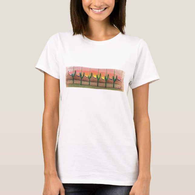 Camiseta Paisaje del desierto ECG (Anverso)