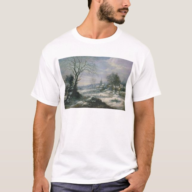 Camiseta Paisaje del invierno (Anverso)
