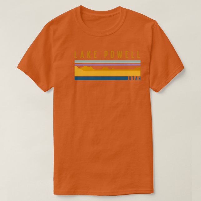 Camiseta Paisaje del lago Powell transparente (Diseño del anverso)