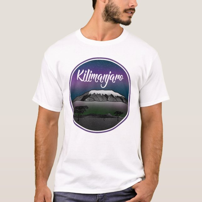 Camiseta Paisaje del Monte Kilimanjaro (Anverso)