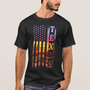 Camiseta Paisaje del Orgullo de la Bandera Americana de Tex