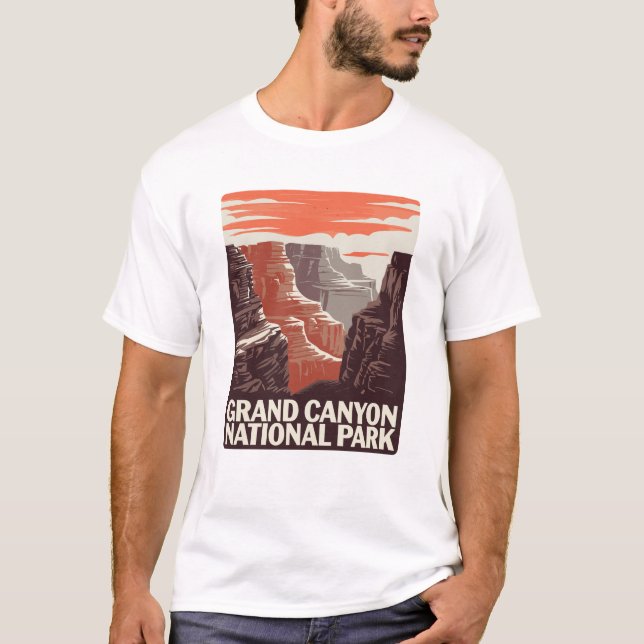 Camiseta Paisaje del Parque Nacional del Gran Cañón (Anverso)