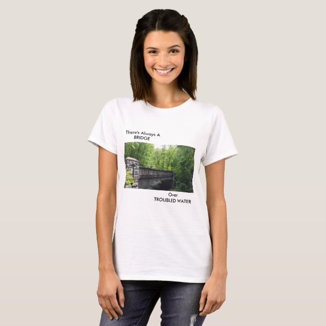 CAMISETA PAISAJE DEL PUENTE CON EL TEXTO (Anverso completo)