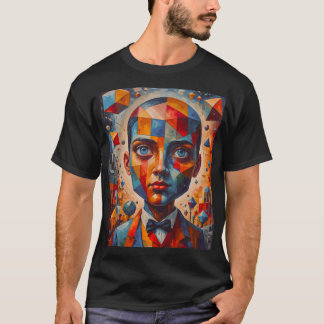 Camiseta Paisaje del sueño cubista: La fragmentada realidad
