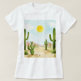Camiseta paisaje desértico