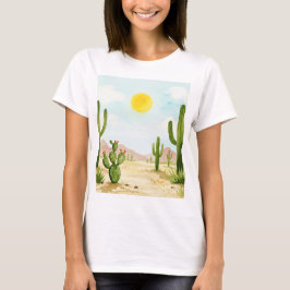 Camiseta paisaje desértico