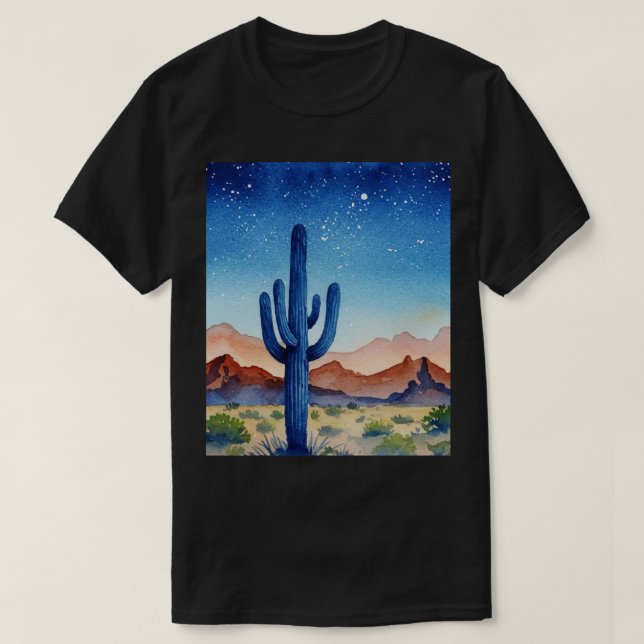 Camiseta paisaje desértico (Diseño del anverso)