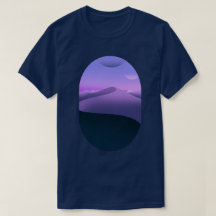 Paisaje Desértico Púrpura cielo nocturno