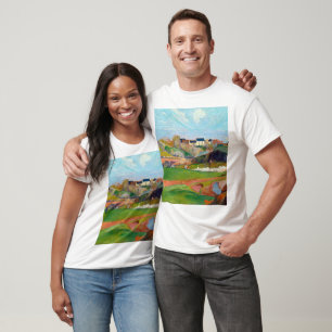 Camiseta Paisaje en Pouldu pintura de Paul Gauguin