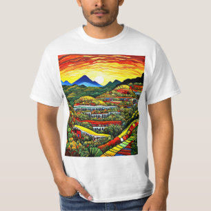 Camiseta Paisaje en terraza Sunset 1