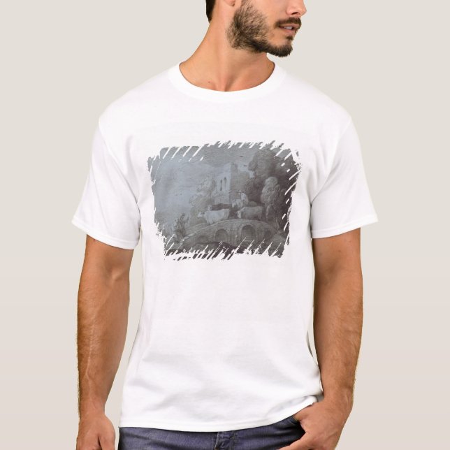 Camiseta Paisaje enselvado de Thomas Gainsborough el | con (Anverso)