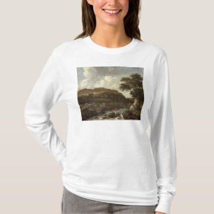 Camiseta Paisaje enselvado montañoso con un torrente