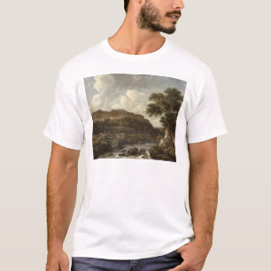 Camiseta Paisaje enselvado montañoso con un torrente