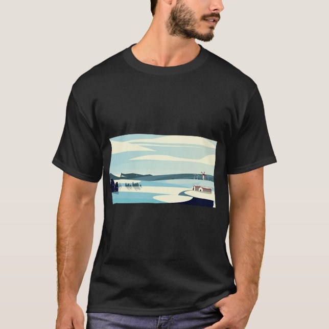 Camiseta Paisaje estacional (Anverso)