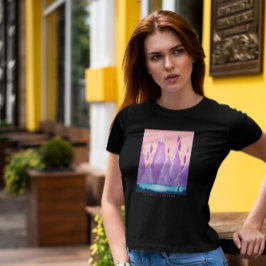 Camiseta Paisaje fantástico flotante de rocas