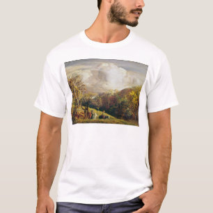 Camiseta Paisaje, figuras y ganado