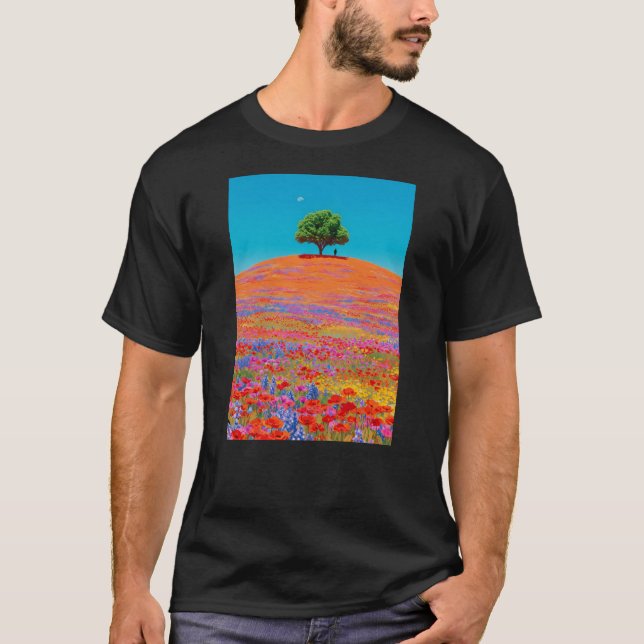 Camiseta Paisaje florido (Anverso)