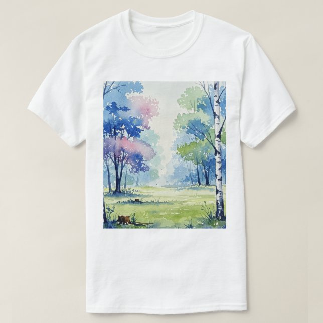 Camiseta Paisaje forestal (Diseño del anverso)