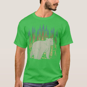 Camiseta Paisaje Forestal Oso Polar Lover Animal Ártico Po