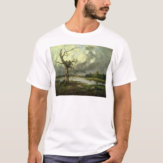 Camiseta Paisaje francés del río (Anverso)