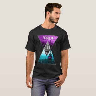Camiseta Paisaje geométrico de Brooklyn, Nueva York,