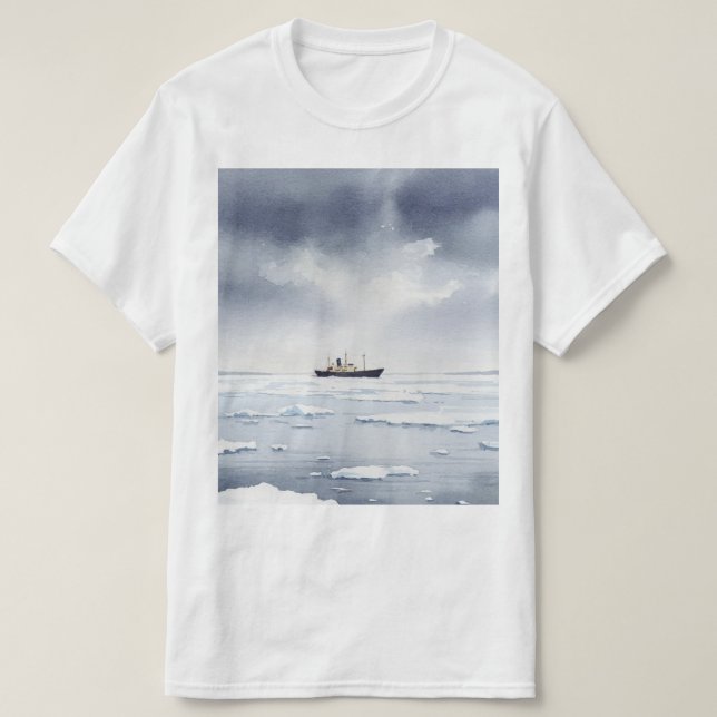 Camiseta Paisaje invernal nevado (Diseño del anverso)