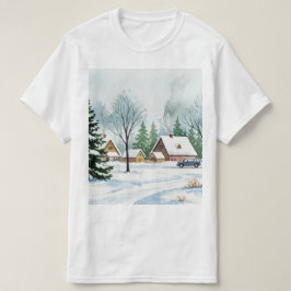 Camiseta Paisaje invernal nevado