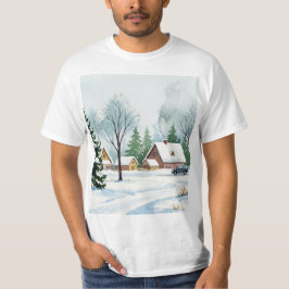 Camiseta Paisaje invernal nevado