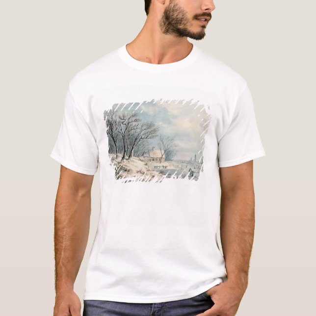 Camiseta Paisaje: Invierno (Anverso)