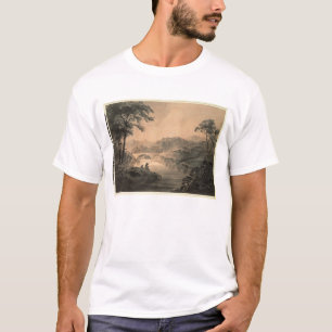 Camiseta Paisaje (lavado de la pluma y de la tinta)