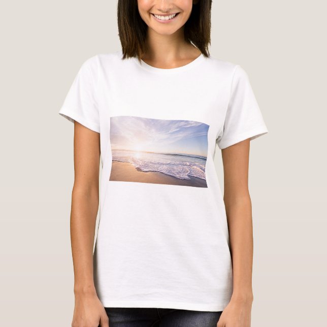 Camiseta paisaje mar y playa venderPaisaje de playa (Anverso)