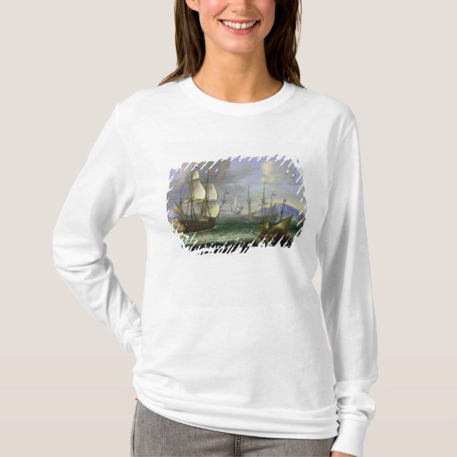 Camiseta Paisaje marino (Anverso)
