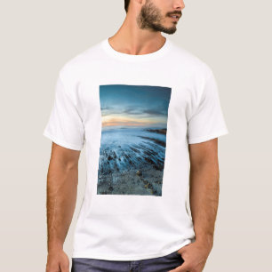 Camiseta Paisaje marino azul al atardecer, California