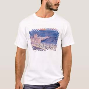 Camiseta Paisaje marino azul, efecto de la onda, c.1893