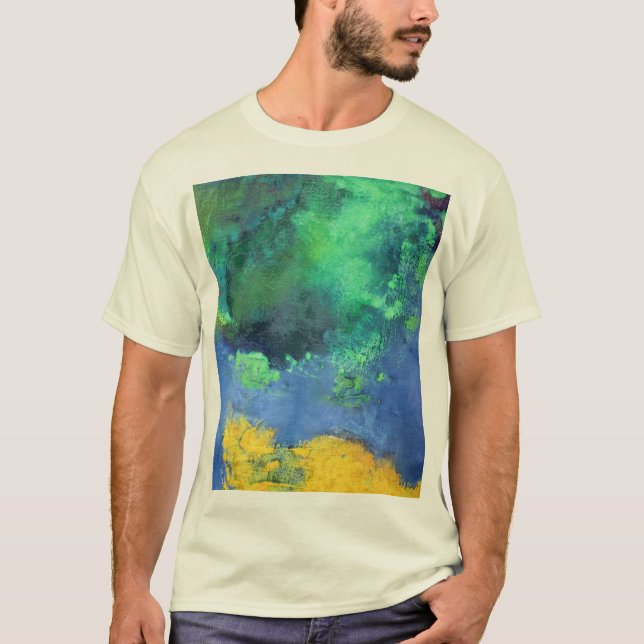 Camiseta Paisaje marino esmeralda del océano en aquamarine (Anverso)