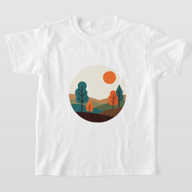 Camiseta Paisaje minimalista (Distribución)