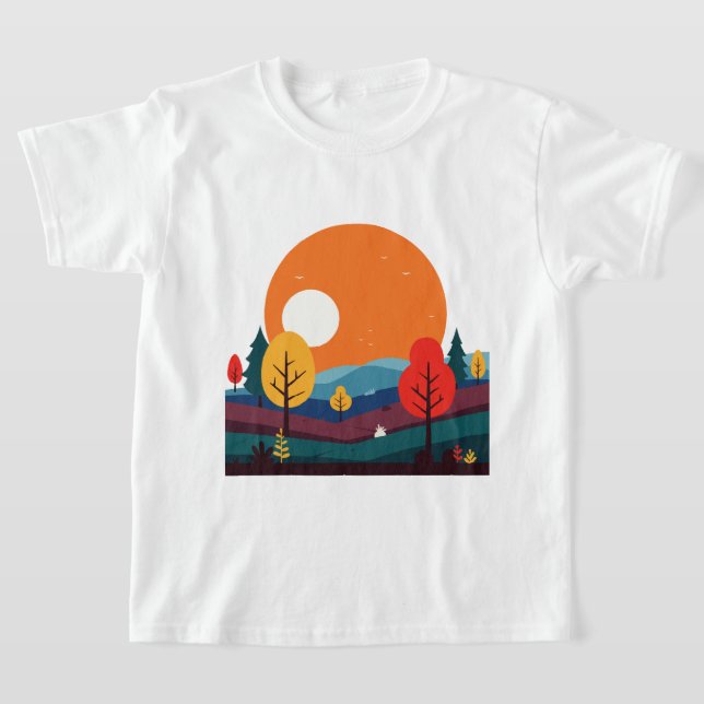 Camiseta Paisaje minimalista (Distribución)