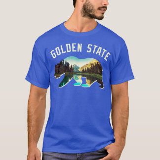 Camiseta Paisaje moderno del oso de Golden State Silhouette