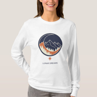 Camiseta Paisaje montañoso celeste: Sueños lunares