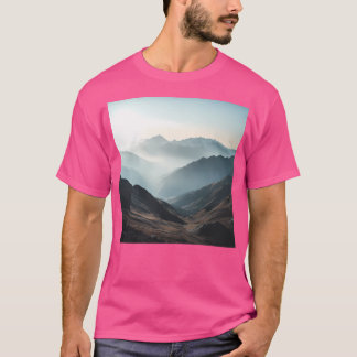 Camiseta Paisaje montañoso Montañas Poster Muro natural A
