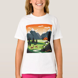 Camiseta Paisaje montañoso pintoresco