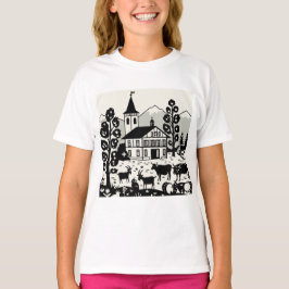 Camiseta Paisaje montañoso pintoresco