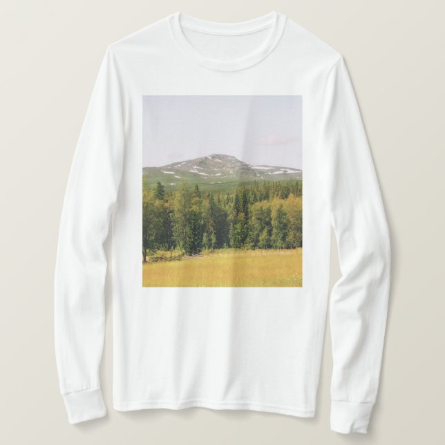 Camiseta Paisaje montañoso sueco (Anverso del diseño)