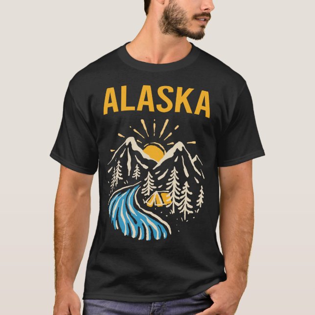 Camiseta Paisaje natural Alaska (Anverso)