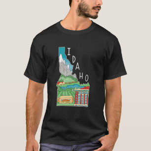Camiseta Paisaje natural de Idaho