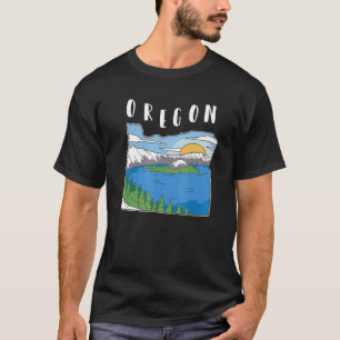 Camiseta Paisaje natural de las montañas de Oregón