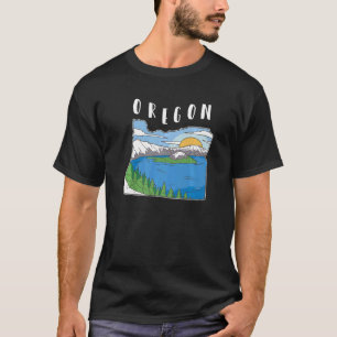 Camiseta Paisaje natural de las montañas de Oregón